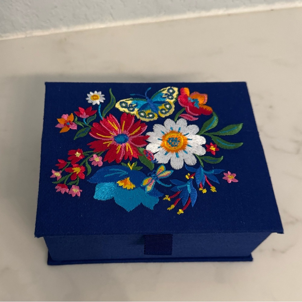 Brighton fabric jewelry box